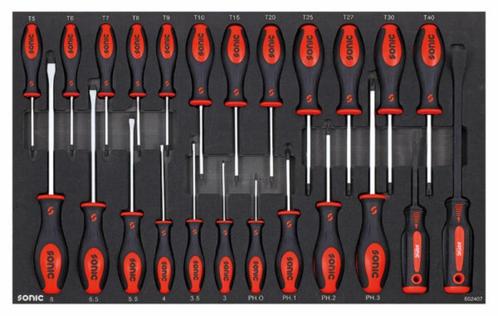 SONIC schroevendraaierset SFS-M 24-delig (602407) | GRATIS V, Auto diversen, Autogereedschap, Nieuw, Ophalen of Verzenden
