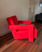 Cassina Rietveld Fauteuil, Huis en Inrichting, Fauteuils, Ophalen, Hout, 75 tot 100 cm, Zo goed als nieuw