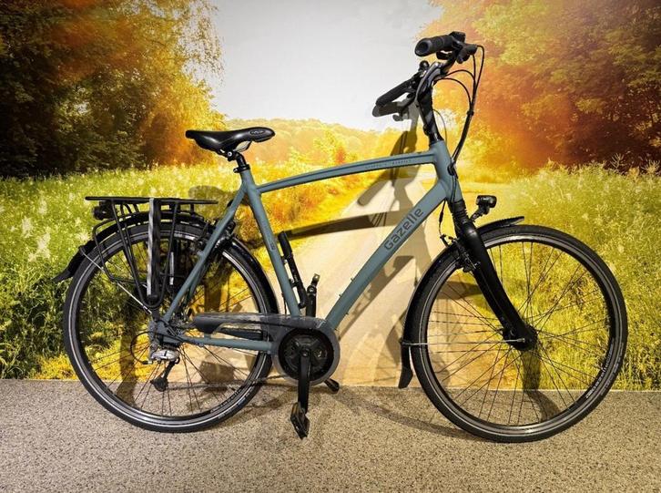 Gazelle Chamonix Heren Grijsblauw 61cm XL, Fietsen en Brommers, Fietsen | Heren | Herenfietsen, Gebruikt, Gazelle, 61 tot 65 cm