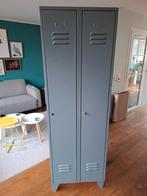 Grijze geschilderde lockerkast 185x60x50, Ophalen, Gebruikt