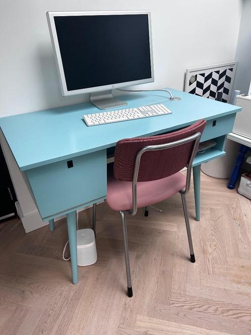2 stuks Vintage midcentury retro bureau, Huis en Inrichting, Bureaus, Gebruikt, Bureau, Ophalen