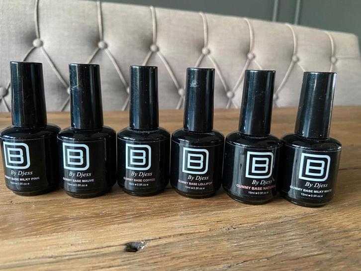 By Djess Gummy base BIAB Nieuw 6 stuks, Sieraden, Tassen en Uiterlijk, Uiterlijk | Cosmetica en Make-up, Zo goed als nieuw, Toebehoren