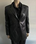 Biba style blazer lang glans zwart grijs maat L(40)nieuw, Maat 38/40 (M), Verzenden, Zwart, Nieuw