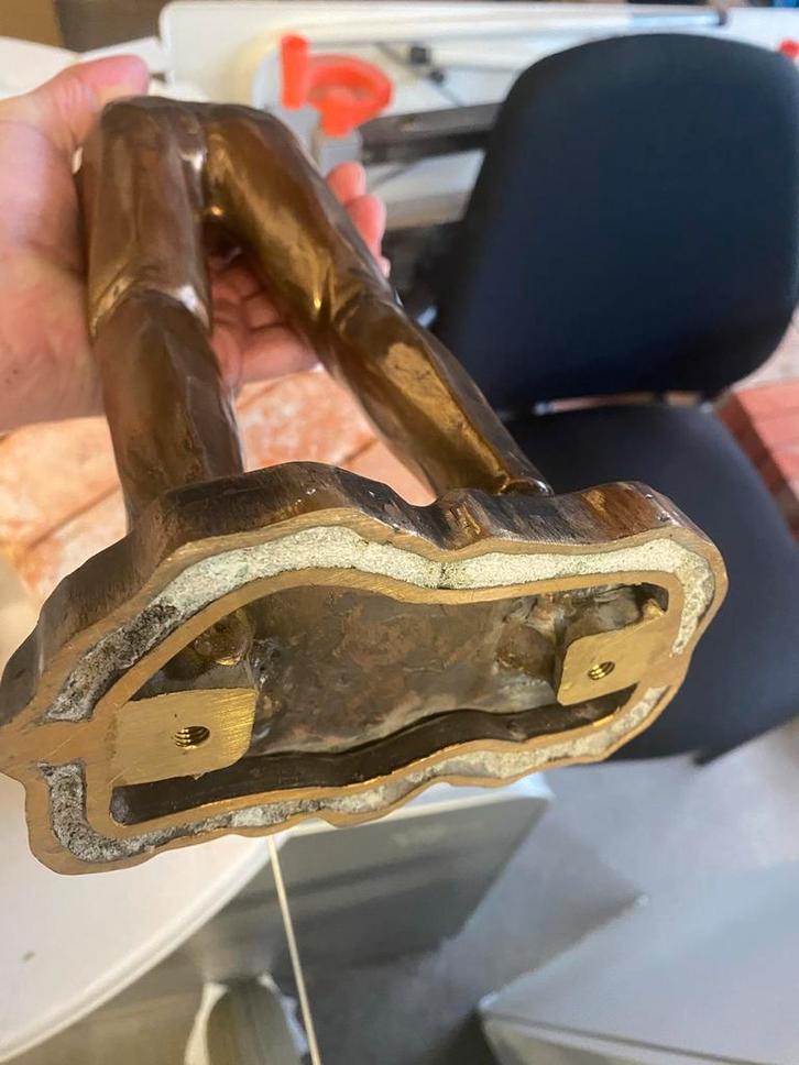 Bronzen Golfer Beeld - 40 cm, Antiek en Kunst, Kunst | Beelden en Houtsnijwerken, Ophalen