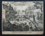 Gravure "Den Overtoom bij Amsterdam", Ophalen of Verzenden