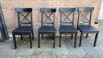 Ikea stoelen, Huis en Inrichting, Ophalen, Gebruikt, Zwart, Vier