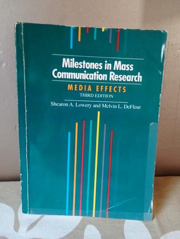 Milestones in Mass Communicatiom Research