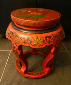 Antieke Chinese Kruk - Stoel - Chinoiserie, Ophalen of Verzenden