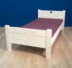 Massief houten bed met recht of gebogen hoofd en voeteneinde, 85 tot 100 cm, Nieuw, Ophalen of Verzenden, Matras