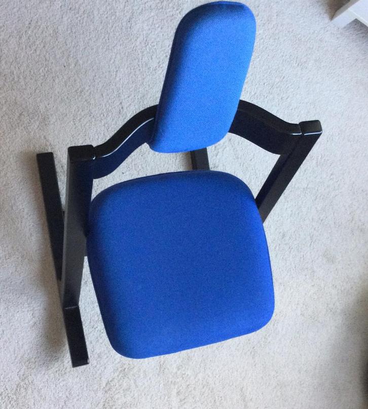 Stokke pendulum, Noors design, ergonomisch, stoel, Huis en Inrichting, Stoelen, Gebruikt, Eén, Blauw, Ophalen