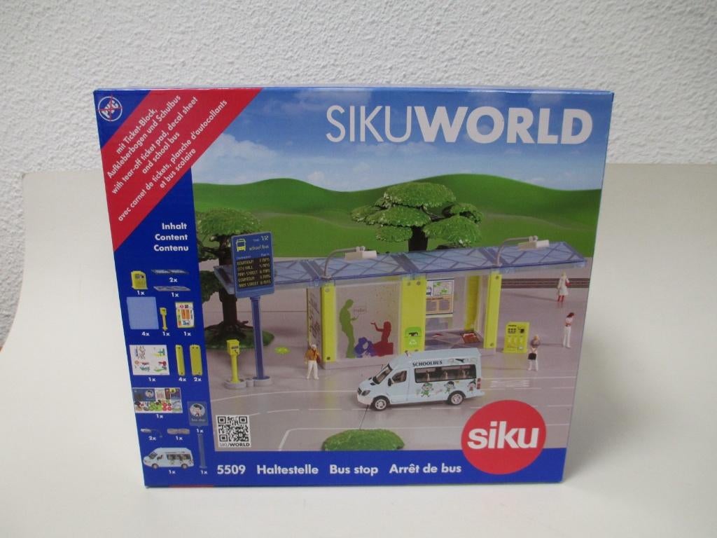 Siku World 5509 BUS-STOP 1/50, Ophalen of Verzenden, Nieuw, Bus of Vrachtwagen, SIKU