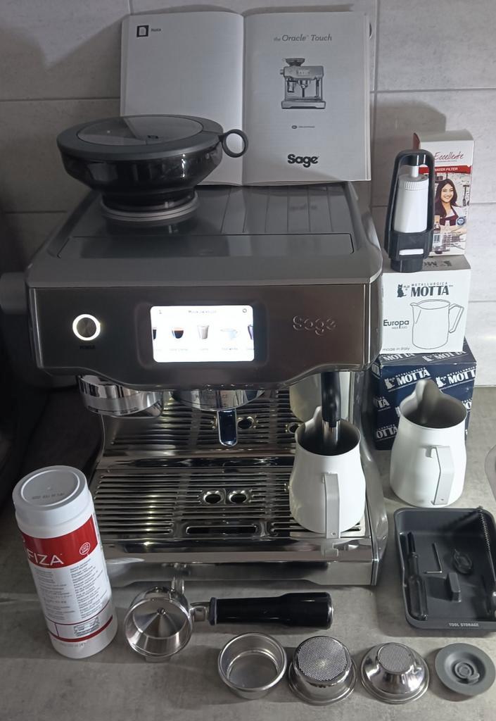 Sage The Oracle Touch, Witgoed en Apparatuur, Koffiezetapparaten, Zo goed als nieuw, Gemalen koffie, Koffiebonen, Espresso apparaat