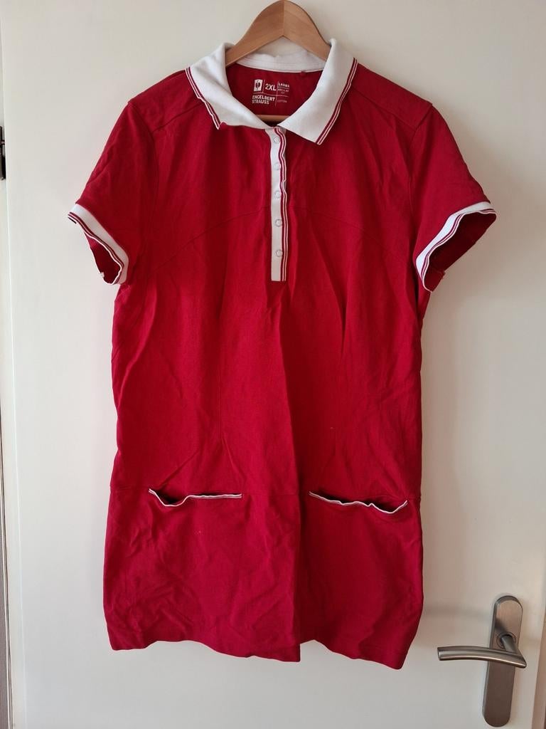 Gedragen Rode Zorgpolo, Kleding | Dames, Onbekend, Ophalen of Verzenden, Gedragen, Rood