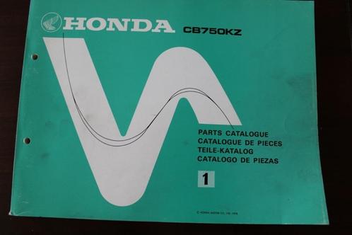 HONDA CB 750 KZ 1978 parts catalogue CB750KZ onderdelen boek, Motoren, Handleidingen en Instructieboekjes, Honda, Ophalen of Verzenden
