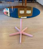 Bijzettafel, Huis en Inrichting, Tafels | Bijzettafels, 45 tot 60 cm, Rond, Zo goed als nieuw, 55 tot 75 cm