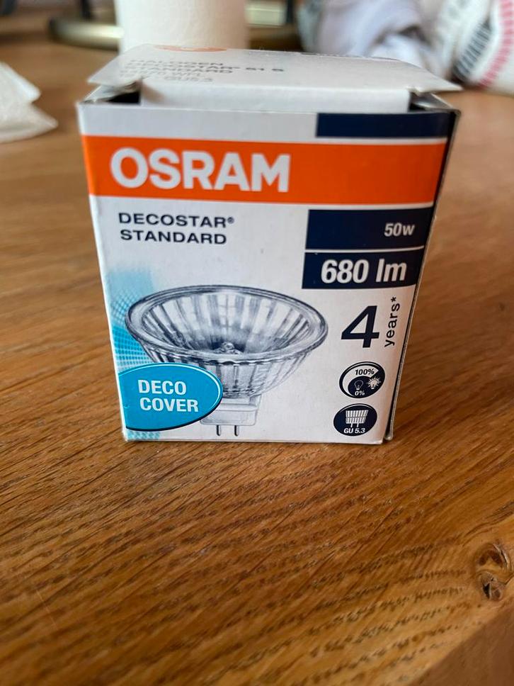 Osram Decostar 50W Halogeenlamp - Nieuw, Huis en Inrichting, Lampen | Losse lampen, Nieuw, Ophalen