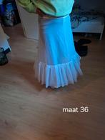 Witte hoepel rok maat 36, Wit, Ophalen of Verzenden, Zo goed als nieuw, Maat 36 (S)