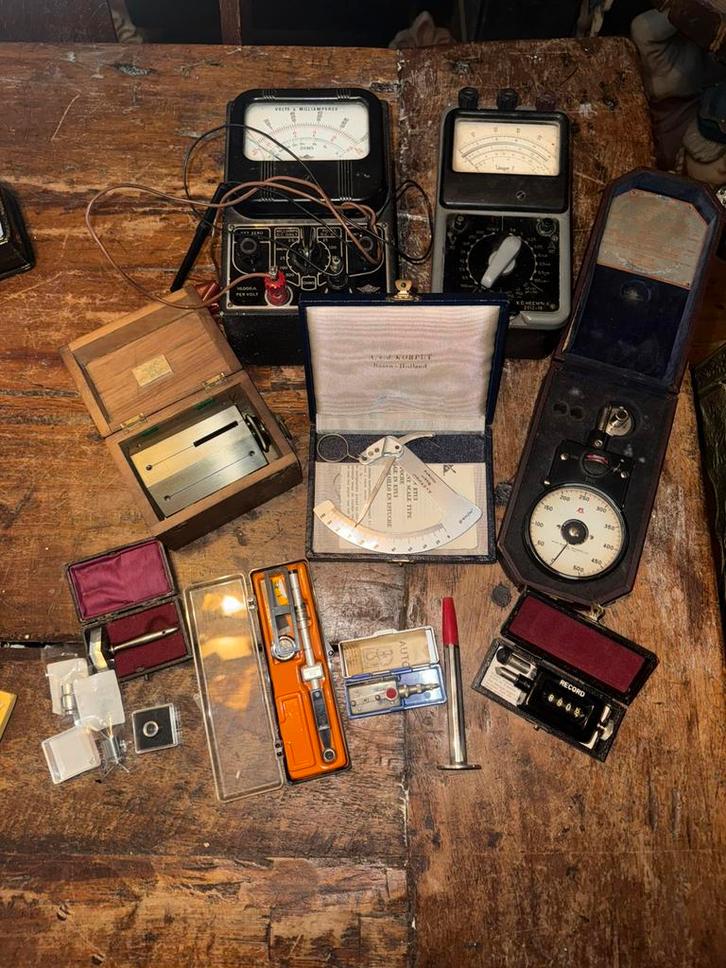 Verzameling vintage meet apparaten ( niet los te koop ), Antiek en Kunst, Antiek | Gereedschap en Instrumenten, Ophalen of Verzenden