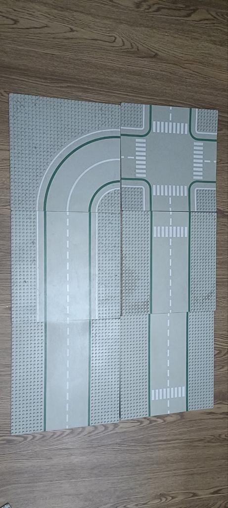 6 lego wegplaten, Ophalen of Verzenden