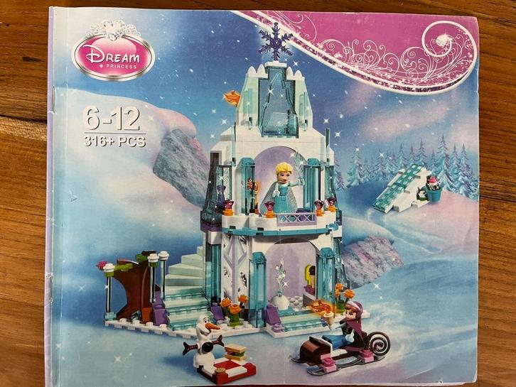 Lego Disney 41062 - Elsa's fonkelende ijskasteel, Kinderen en Baby's, Speelgoed | Duplo en Lego, Gebruikt, Lego, Complete set