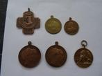 6x Oude medaille penning oa Prins Willem VI Scheveningen, Ophalen, Overige materialen, Nederland