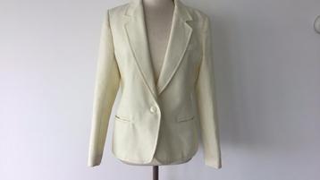  Creme  met gele gloed blazer in maat 38 beschikbaar voor biedingen