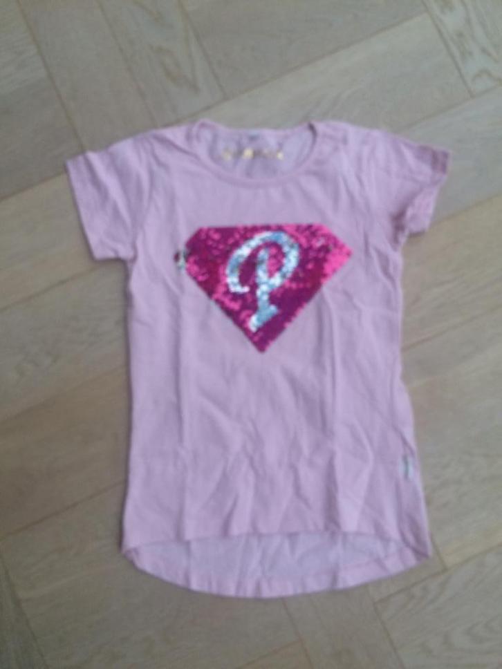 Leuk lichtroze shirtje van Symbolica Efteling mt 140/146, Kinderen en Baby's, Kinderkleding | Maat 140, Zo goed als nieuw, Meisje