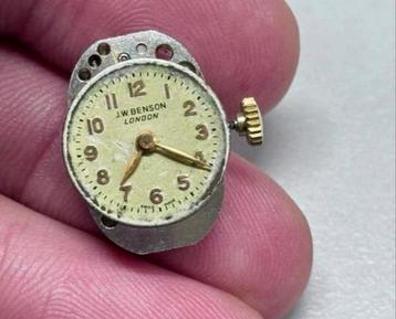Vintage J W JW Benson London Swiss Watch Horloge onderdeel beschikbaar voor biedingen