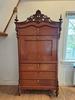 Stijlvolle mahonie secretaire met blad en veel lades, Ophalen