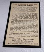 Johanna Remijn ‘s Heer Arendskerke 1942 Goes, Verzamelen, Verzenden, Bidprentje