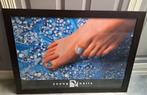 Poster van Young Nails Glitternagels blauw, Met lijst, Rechthoekig Liggend, Gebruikt, A1 t/m A3