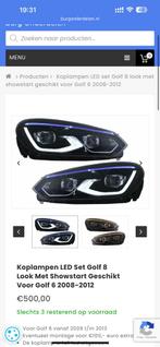 VW Golf 6 koplampen (Golf 8 Look), Auto-onderdelen, Verlichting, Ophalen of Verzenden