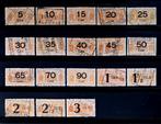 Serie spoorwegzegels Nederlandsche Spoorwegen 1934-1944, Ophalen of Verzenden, Gestempeld