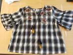 MOOIE geruiten zomerblouse merk MISS ETAM MT 52, Zwart, Zo goed als nieuw, Miss Etam, Shirt of Top