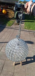 Hanglamp met glazen kristalen, Ophalen of Verzenden, Zo goed als nieuw, Minder dan 50 cm