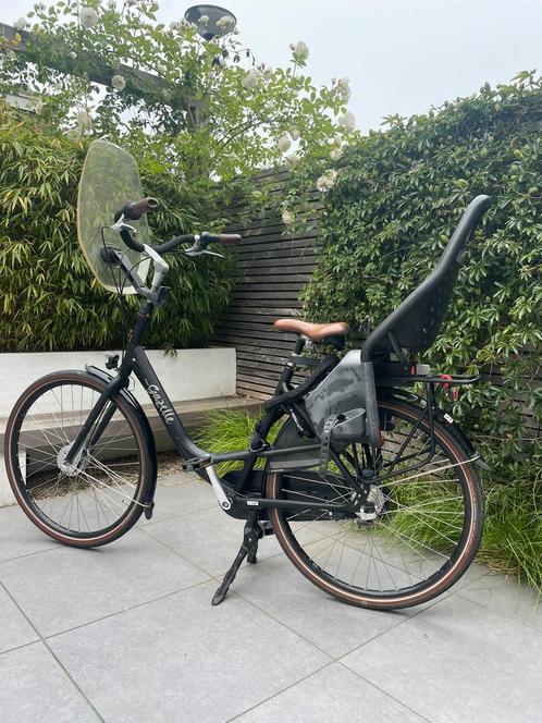 Te koop: Gazelle Bloom C7 mama fiets, Fietsen en Brommers, Fietsen | Dames | Moederfietsen, Gebruikt, Gazelle, 2 zitjes, Dubbele standaard