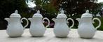 4 x Witte Schonwald 1 Persoons Theepot / Koffie Kan, Huis en Inrichting, Keuken | Servies, Overige typen, Nieuw, Ophalen of Verzenden