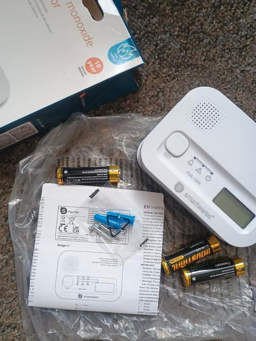 Koolmonoxidemelder smartwares carbon monoxide detector, Doe-het-zelf en Verbouw, Alarmsystemen, Zo goed als nieuw, Detector, Sensor of Melder