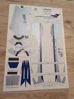 Lufthansa boeing 727 1/70 Lengte 58 cm Kartonnen Bouwplaat, Overige merken, 1:72 tot 1:144, Nieuw, Ophalen of Verzenden