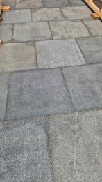 Tibet graniet dark grey 60x60x3 cm. (14,5 m2), Tuin en Terras, Tegels en Klinkers, Ophalen, Gebruikt, Natuursteen, Terrastegels