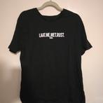 Zwart T-shirt met 'Laat me met rust' print - RUMAG, Zwart, Maat 56/58 (XL), Ophalen of Verzenden, Zo goed als nieuw