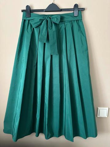 Max Mara - Midi rok - mt 42 - Groen - Plooien - Zgan beschikbaar voor biedingen