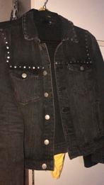 Grijze jeans jas donker grijs dames s setje ook jeans skinny, Ophalen of Verzenden, Zo goed als nieuw, Maat 38/40 (M), Grijs