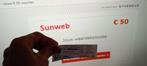 Sun web bon 50 euro, Tickets en Kaartjes, Trein, Bus en Vliegtuig, Eén persoon, Vliegtuig, Buitenland, Kortingskaartje