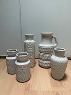 West Germany Vazen - Wit, Glanzend & Mat, Ophalen, Gebruikt, Wit, Aardewerk of Porselein