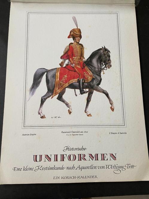 Huzarenkalenderplaten van Historische Uniformen., Verzamelen, Militaria | Algemeen, Landmacht, Kunstobject, Nederland, Ophalen of Verzenden