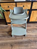 Tripp trapp stokke meegroei stoel kinderstoel grijs baby, Ophalen, Zo goed als nieuw, Meegroeistoel