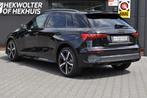 Audi A3 Sportback  45 TFSI e Sportback S-Line Competition |, Gebruikt, 4 cilinders, Leder en Stof, Zwart
