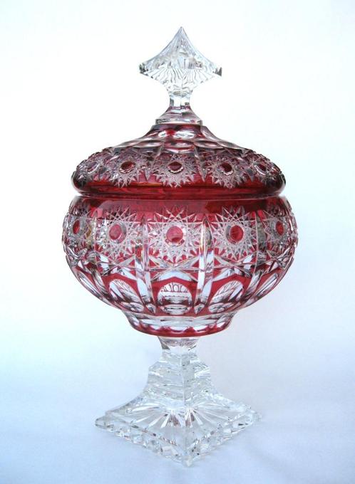 Zeer mooie bonbonnière Val Saint Lambert., Antiek en Kunst, Antiek | Glas en Kristal, Ophalen