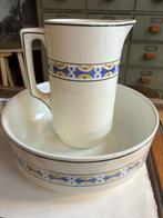 Antieke waskomset Ludwig Wessel Bonn ca. 1880 – compleet, Antiek en Kunst, Antiek | Porselein, Ophalen of Verzenden